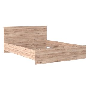 postel 160x200 cm s roštem, barva dub san remo light