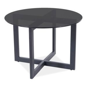 konferenční stolek, barva kouřové sklo/černá