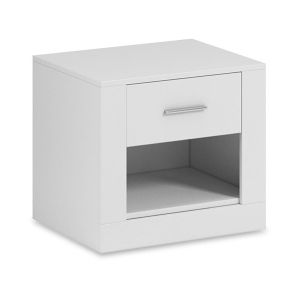 noční stolek, barva bílá (LB-07)