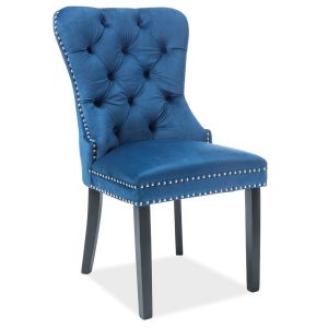 jídelní čalouněná židle, barva modrá/černá