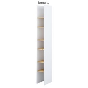 Lenart Bed Concept regál bílá/dub artisan (LX-24)