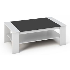 konferenční stolek, barva bílá/černá