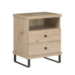noční stolek na nohách 2S, barva dub artisan