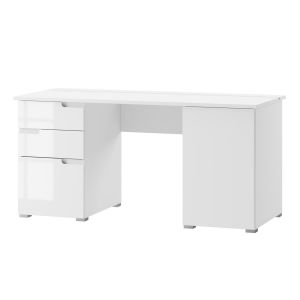 pracovní stůl, barva bílá lesk (ZS-15)