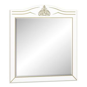 zrcadlo, barva bílý mat
