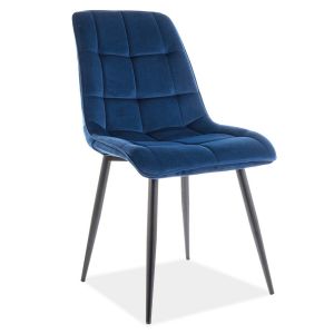 jídelní čalouněná židle ,barva granátově modrá/černá