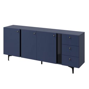 komoda 3D3S (CS-03), barva tmavě modrá