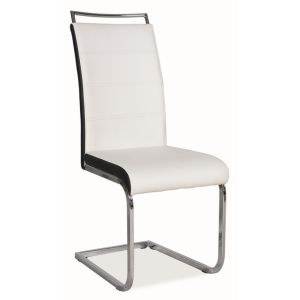 jídelní čalouněná židle, barva bílá/černá