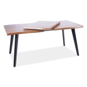 jídelní stůl rozkládací 120(180)x80, barva dub artisan/černá