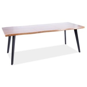 jídelní stůl rozkládací 150(210)x90, barva dub artisan/černá