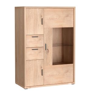 vitrína 3D2S (G-9), barva dub krémový