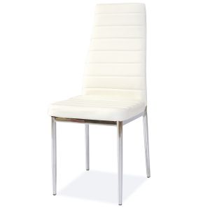 jídelní čalouněná židle, barva bílá