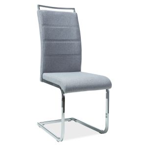 jídelní čalouněná židle, barva šedá látka