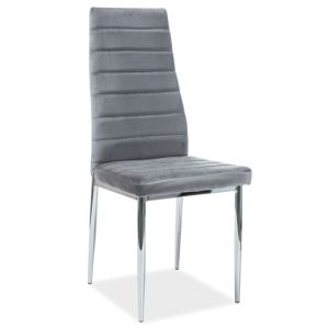 jídelní čalouněná židle, barva velvet šedá
