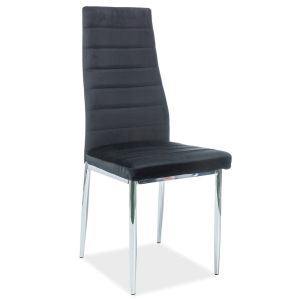 jídelní čalouněná židle, barva velvet černá
