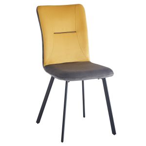 čalouněná židle, barva žlutá/šedá