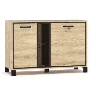 komoda 2D, barva dub artisan/wenge