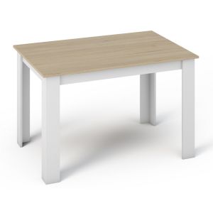 jídelní stůl 120x80, barva sonoma/bílá