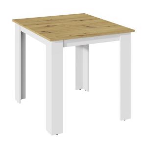 jídelní stůl 80x80, barva artisan/bílá