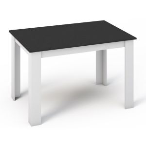 jídelní stůl 120x80, barva bílá/černá