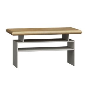 konferenční stolek, barva divoký dub/bílá (JN-13)