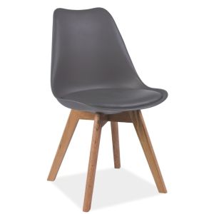 jídelní židle, barva šedá/buk