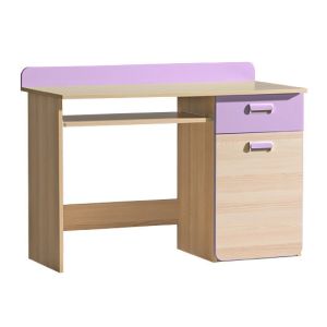pracovní stůl, barva jasan/fialová (DH-10)