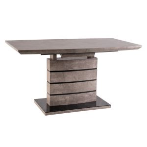 jídelní stůl rozkládací 140x80 beton/černá