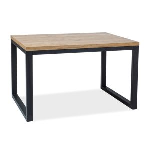 jídelní stůl II 120x80, barva dýha dub/černá