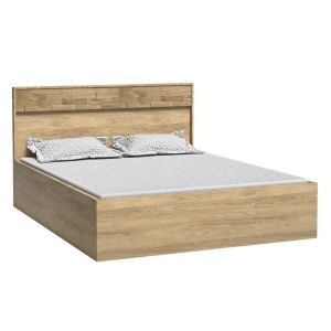 postel s úložným prostorem 160x200, barva dub hickory