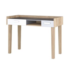 pracovní stůl (MD-07), barva dub castello/šedá/bílá