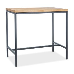 barový stůl, barva dřevo/kov