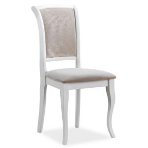 jídelní čalouněná židle, barva bílá/béžová
