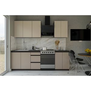 kuchyňská linka 180, barva satin/clay grey