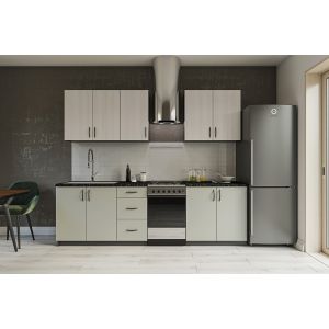 kuchyňská linka 200, barva ash surfside/chinchilla grey