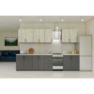 kuchyňská linka 260, barva artwood/antracit