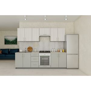 kuchyňská linka 260, barva ash surfside/chincilla grey