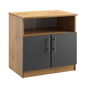 komoda 2D ST3, barva dub apalačský/šedá