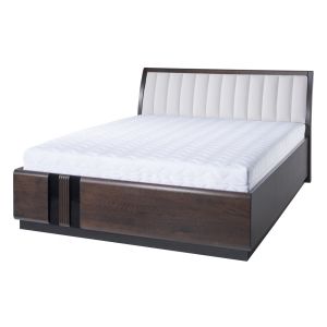 postel 160, barva dub čokoládový/Carabu 60 (ZR-76)