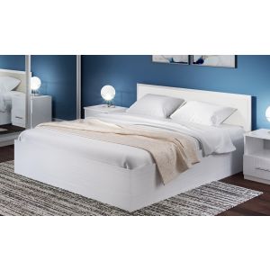 postel 160x200 cm, barva bílá