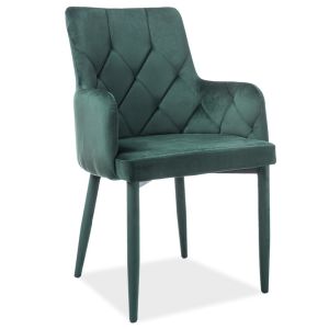 jídelní čalouněná židle, barva zelená