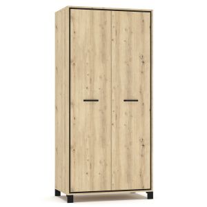 šatní skříň 2D, dub artisan/wenge