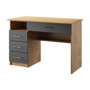 pracovní stůl levý OD1, barva dub apalačský/šedá