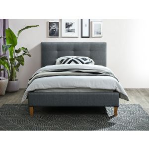 postel 120x200 cm, barva šedá