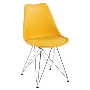 jídelní židle, barva žlutá