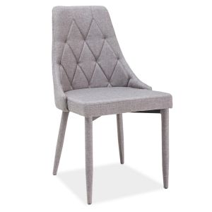 jídelní čalouněná židle, barva šedá