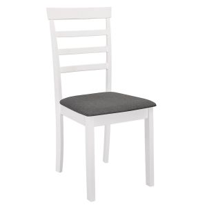 jídelní čalouněná židle, barva bílá/šedá