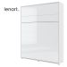 Lenart Bed Concept výklopná postel 160 bílá lesk/bílá mat (LX-12)