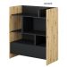 Lenart Bed Concept regál 1S dub artisan/černá (LX-25)