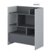 Lenart Bed Concept regál 1S šedá/grafit (LX-25)
